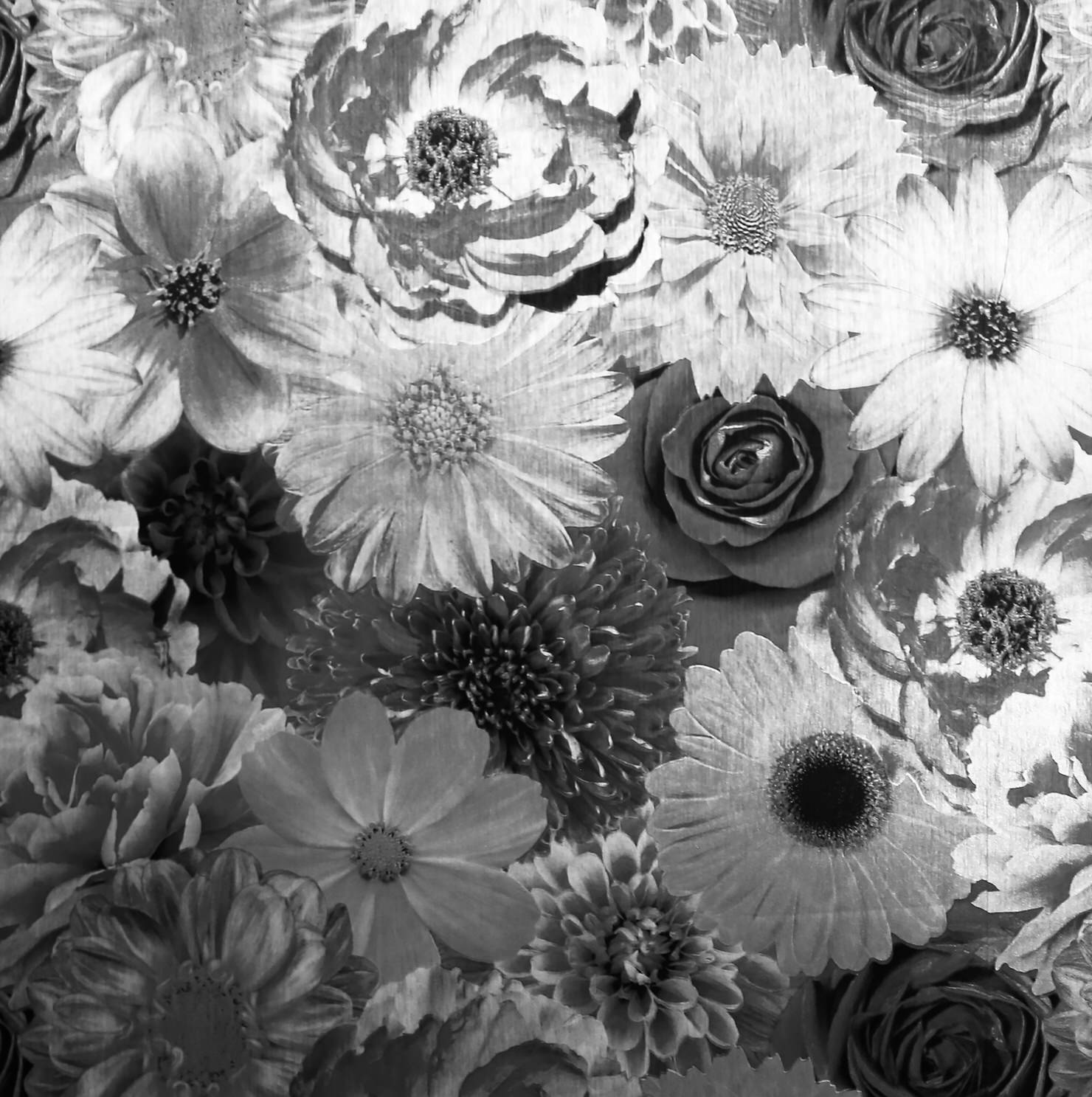 Arthouse Foil in Bloom Black & Silver Wallpaper 294001 - Intu-DIY 