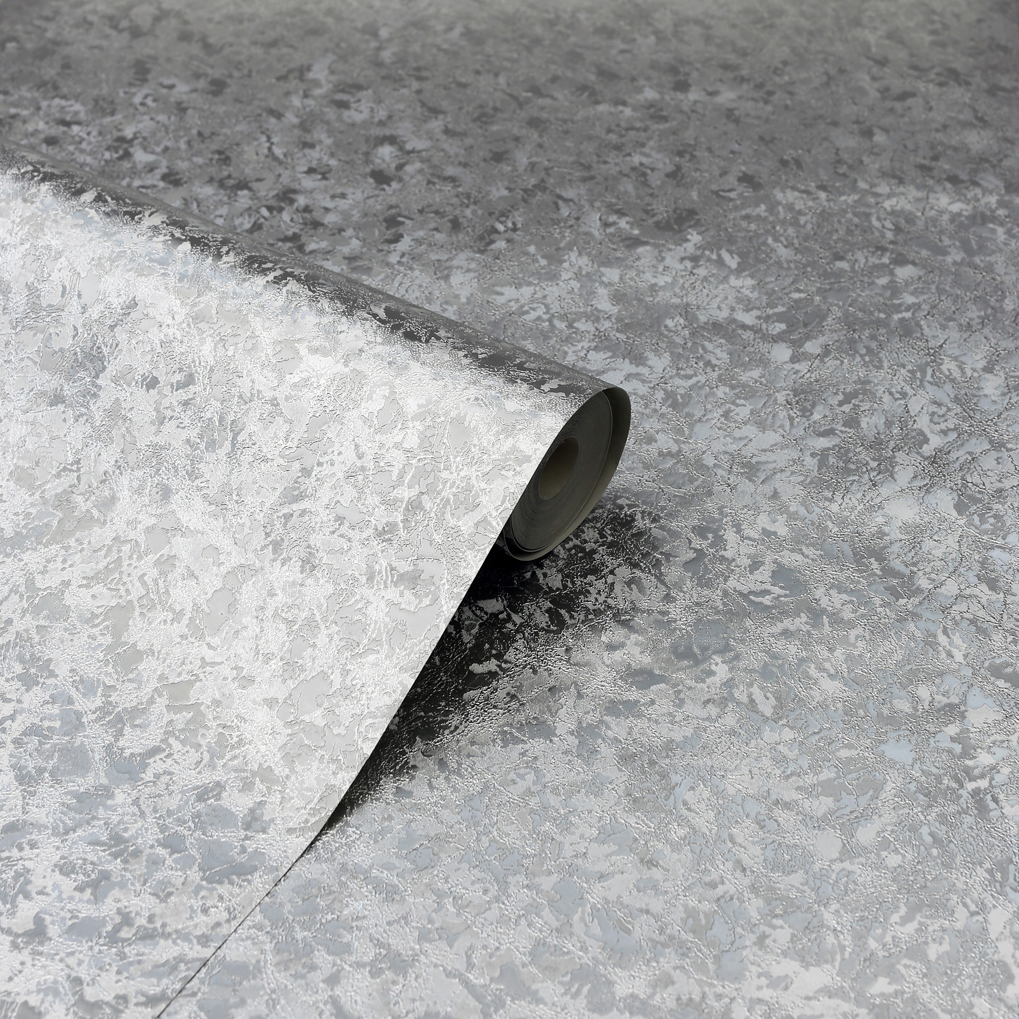 Arthouse Velvet Crush Foil Silver Wallpaper IntuDIY Wallpaper & Paint