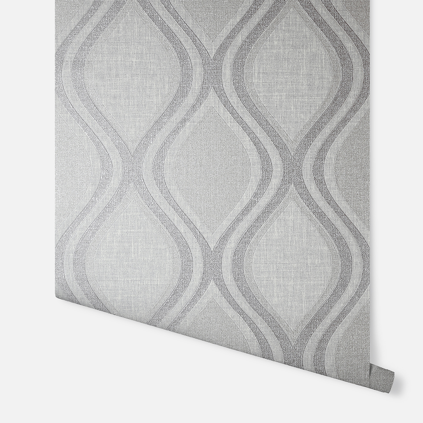 Arthouse Curve Geometric Grey Wallpaper IntuDIY Wallpaper & Paint