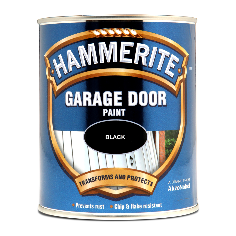 Hammerite Garage Door Paint 750ML Black IntuDIY Wallpaper & Paint