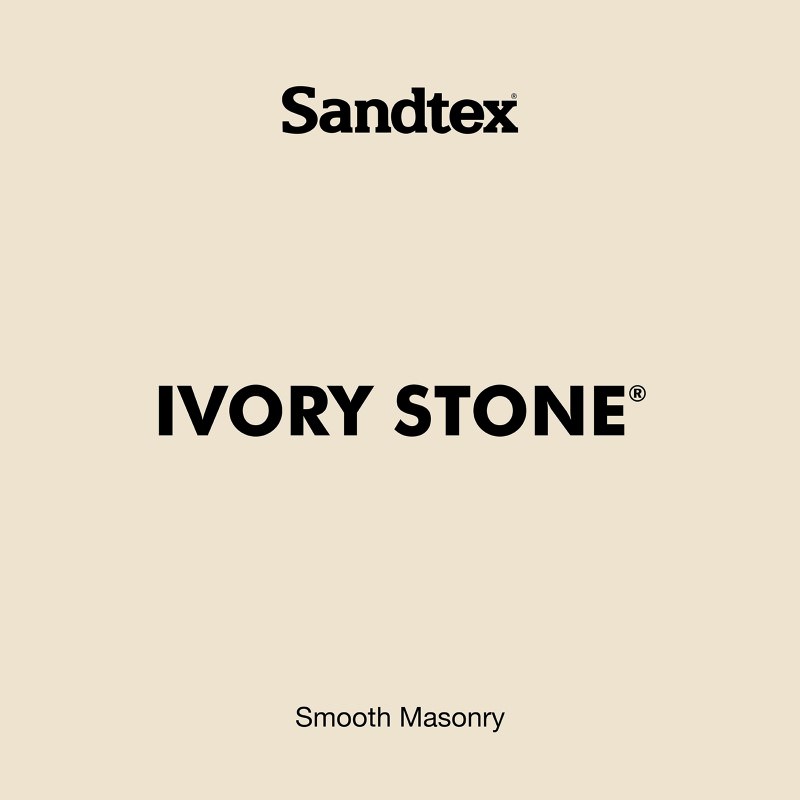 Sandtex Masonry Paint Tester Pot 150ml Ivory Stone IntuDIY