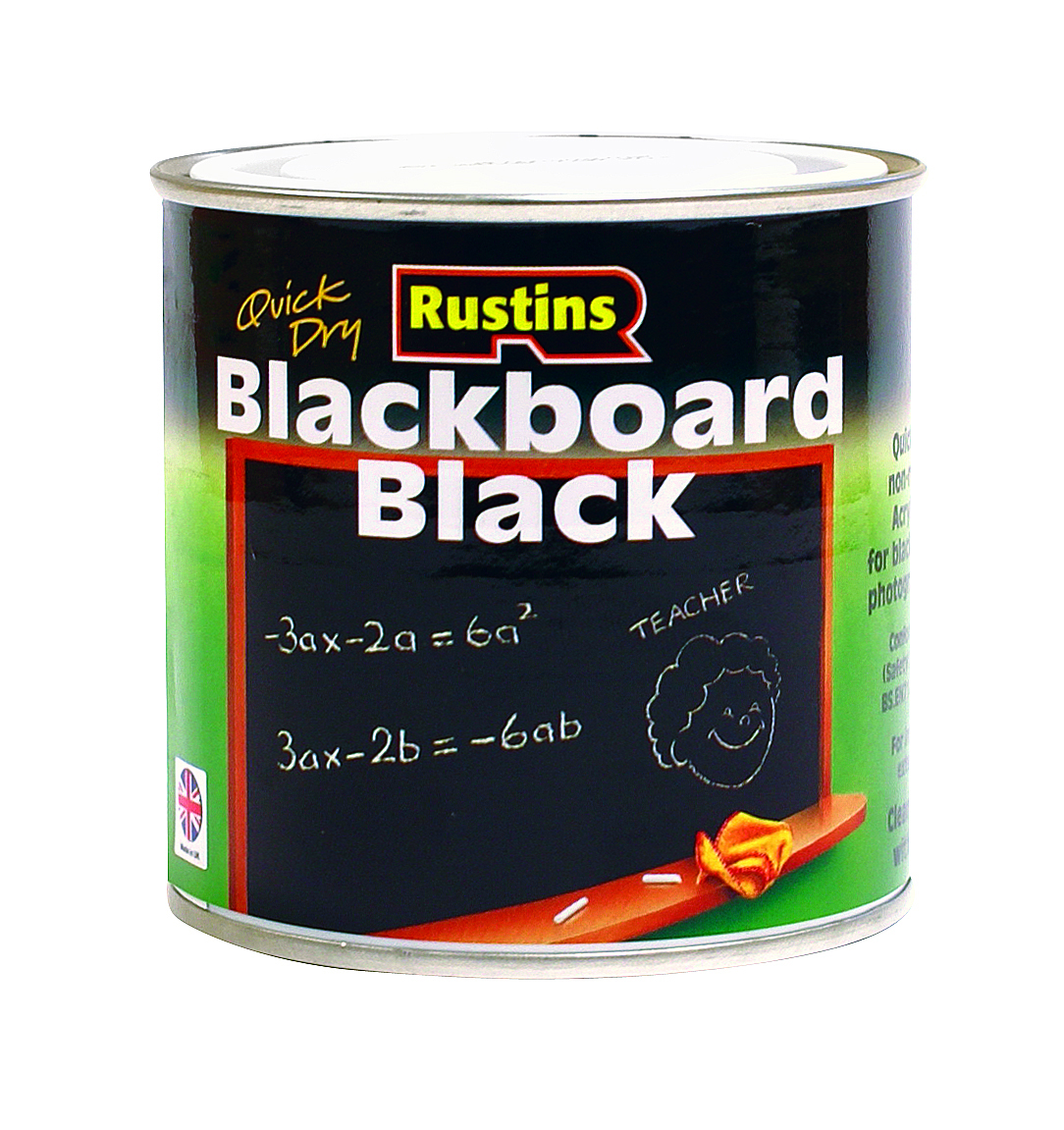 Rustins Quick Dry Blackboard Black Paint MATT 250ML IntuDIY