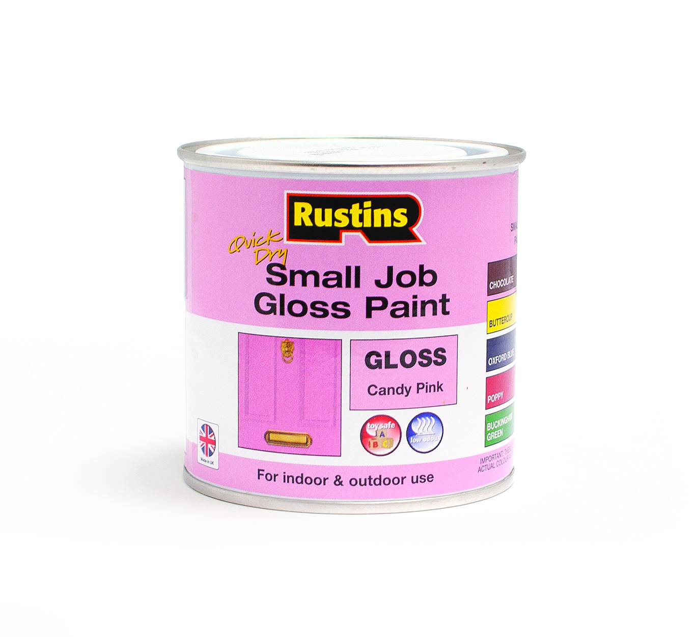 Rustins Poppy Rustins Quick Drying Small Job Gloss Paint Poppy 250ML - Intu-DIY ...