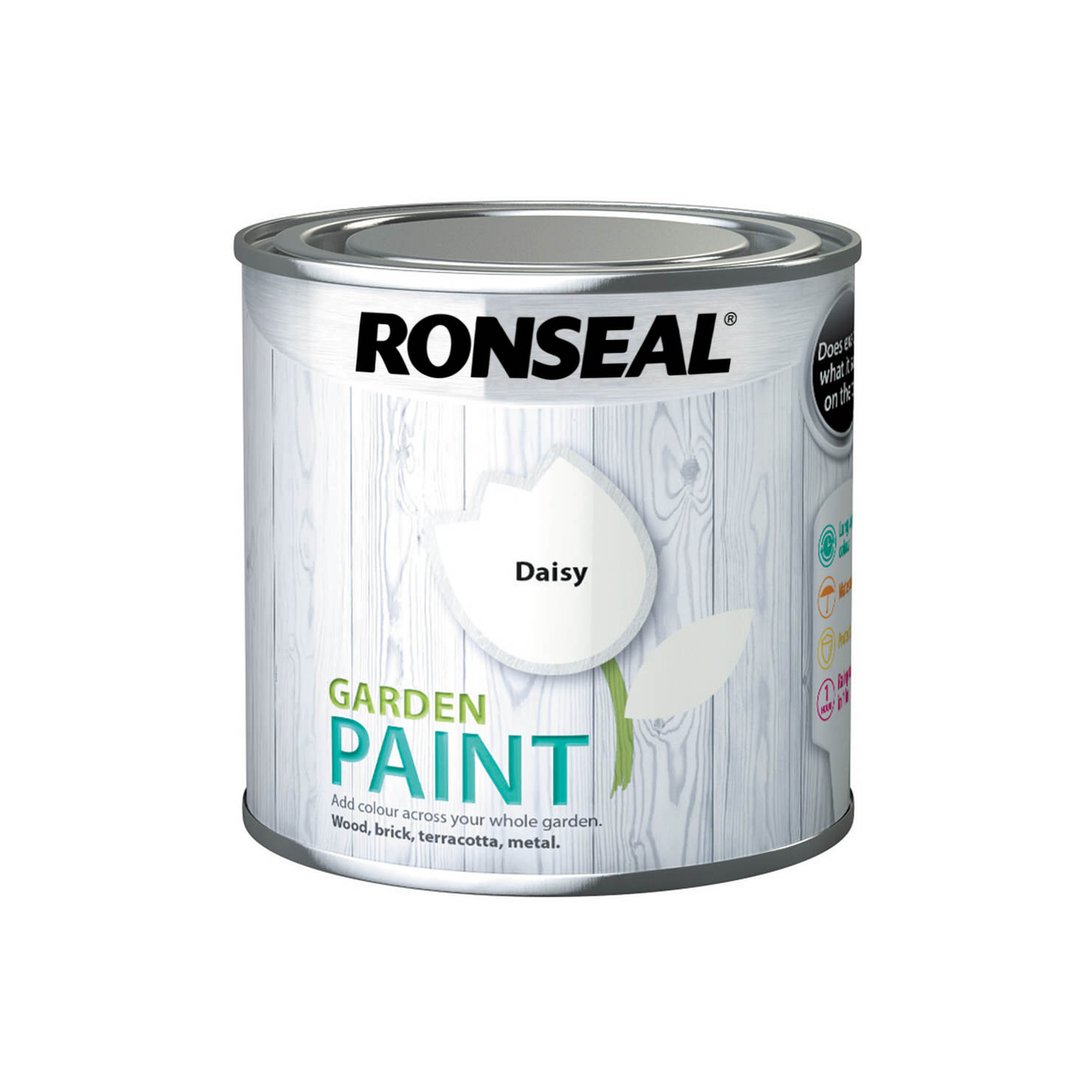 Ronseal Outdoor Garden Paint 250ml Daisy IntuDIY Wallpaper & Paint
