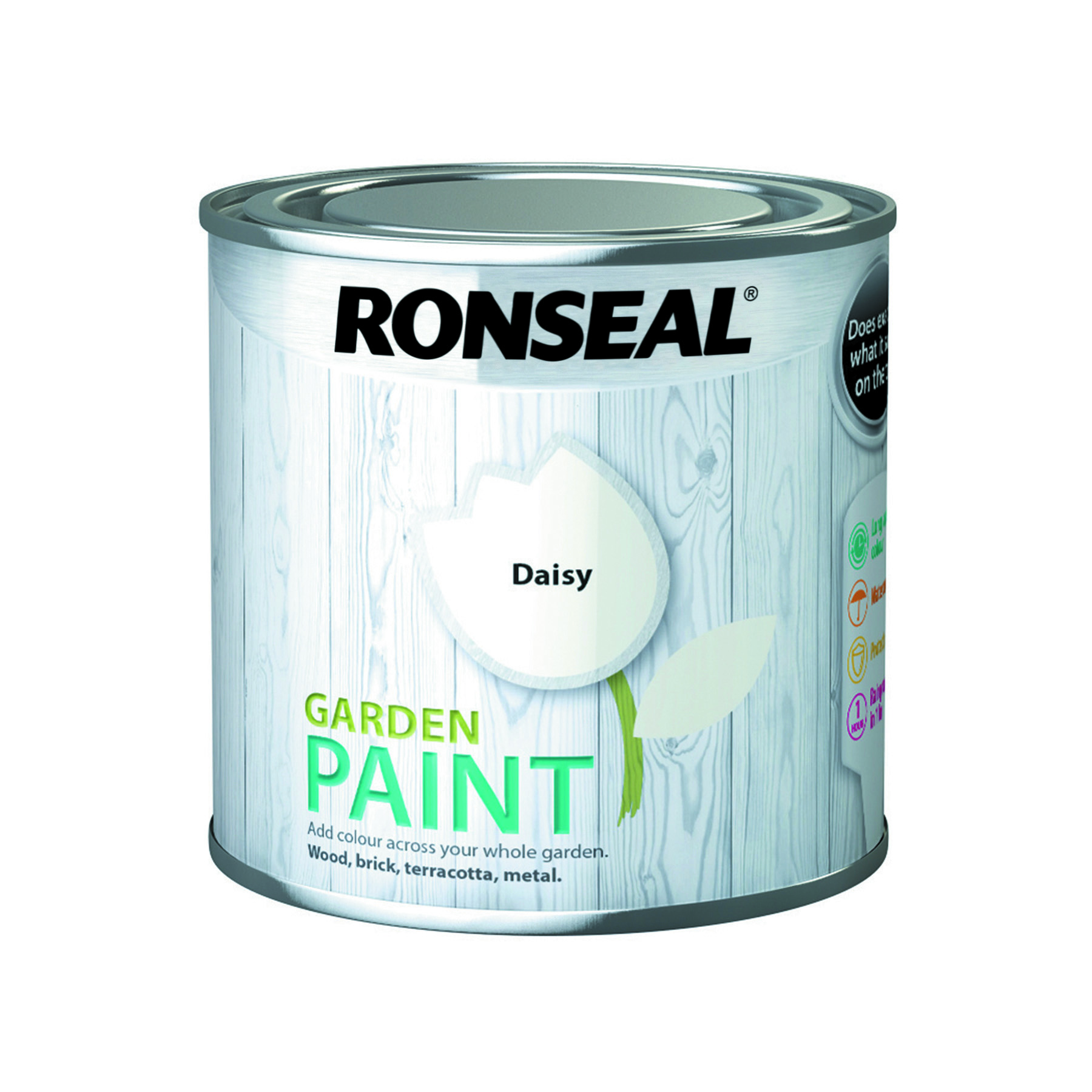Ronseal Outdoor Garden Paint 250ml Daisy IntuDIY Wallpaper & Paint