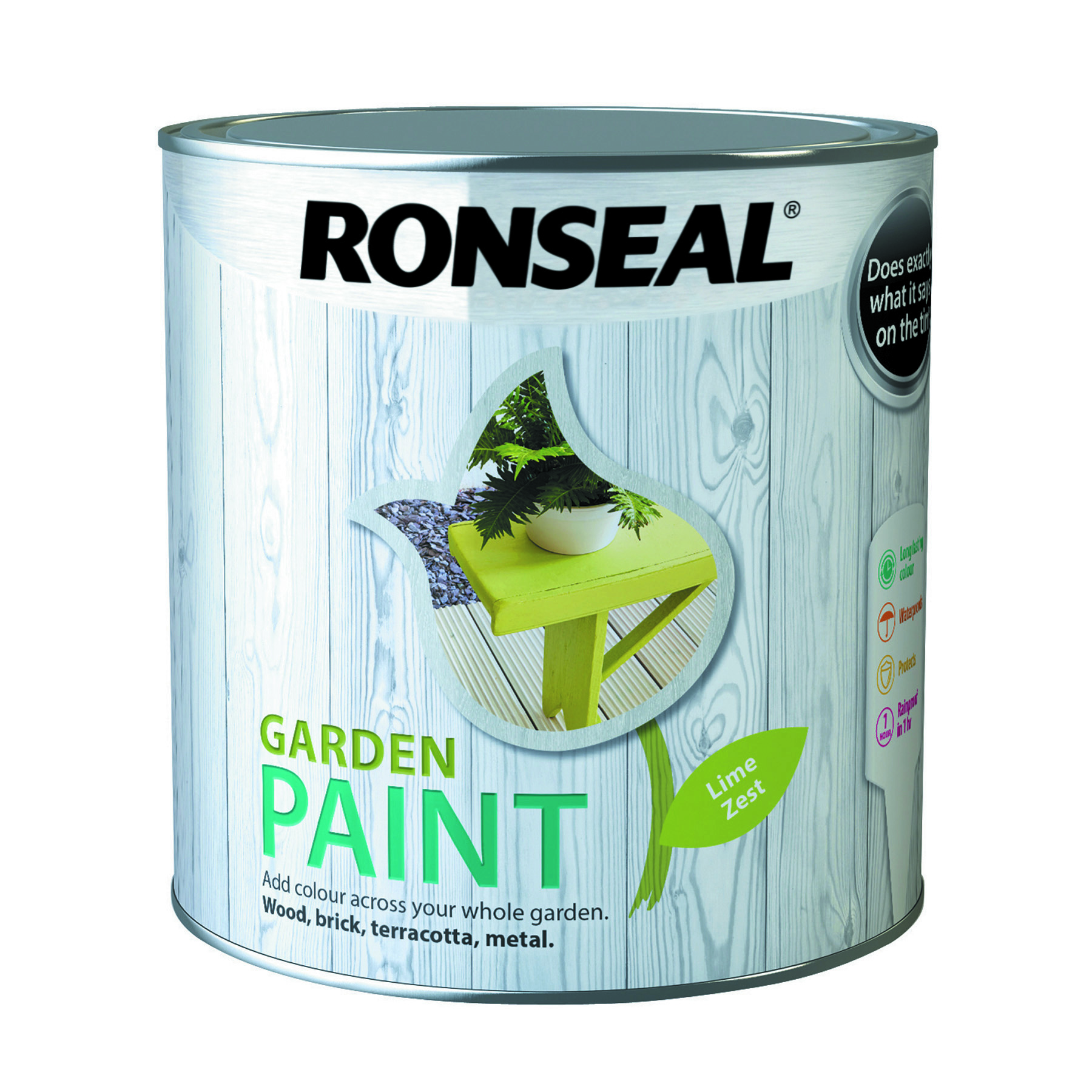 Ronseal Outdoor Garden Paint 2.5L Pebble IntuDIY Wallpaper & Paint