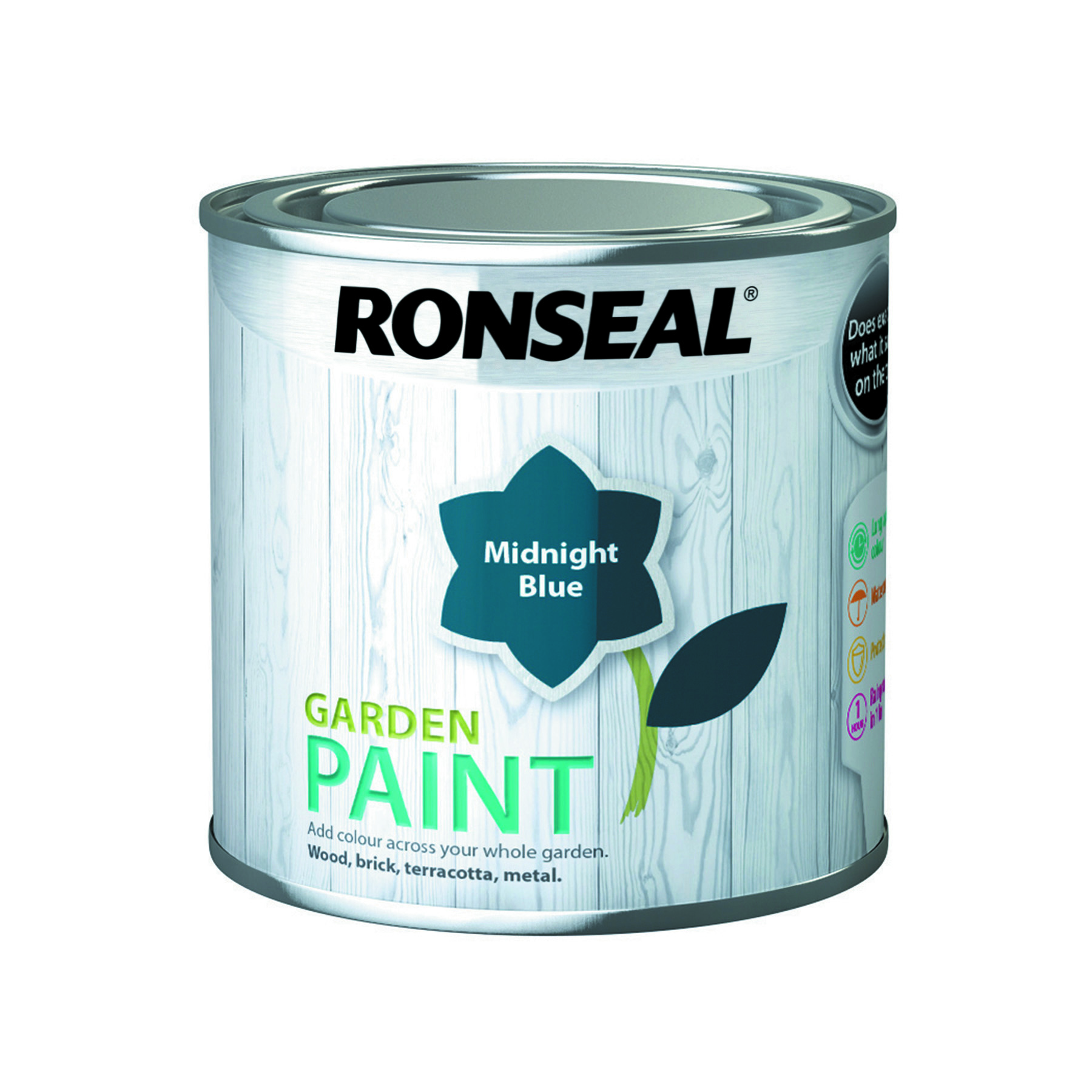 Ronseal Outdoor Garden Paint 250ml Midnight Blue IntuDIY Wallpaper