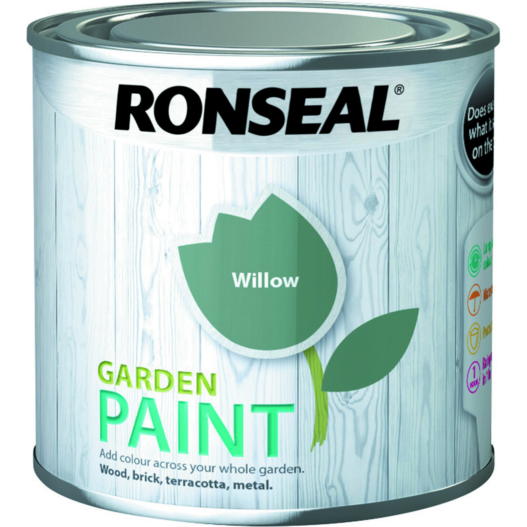 Ronseal Outdoor Garden Paint 250ml Willow IntuDIY Wallpaper & Paint