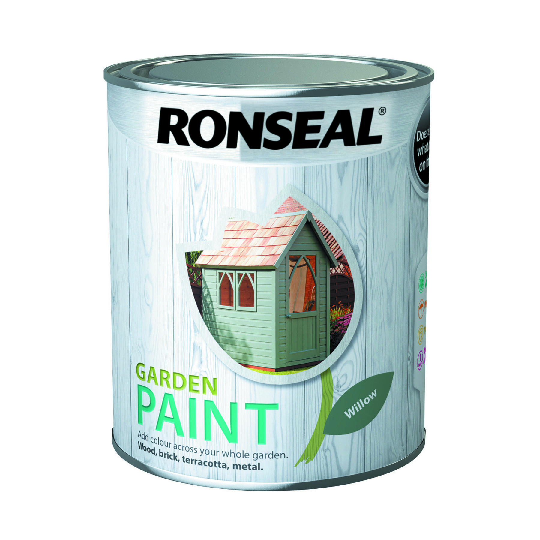 Ronseal Outdoor Garden Paint 750ml Willow IntuDIY Wallpaper & Paint