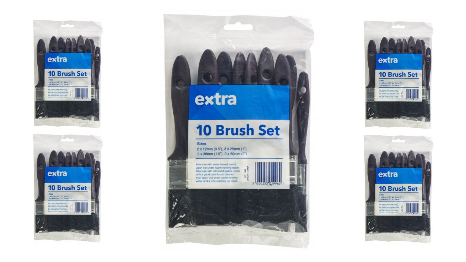 Harris Extra Edge Paint Brush Set Pack of 10 Brushes IntuDIY