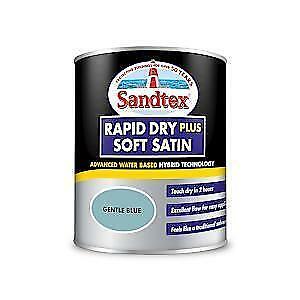 Sandtex Rapid Dry Satin 750ml Gentle Blue - Intu-DIY - Wallpaper & Paint