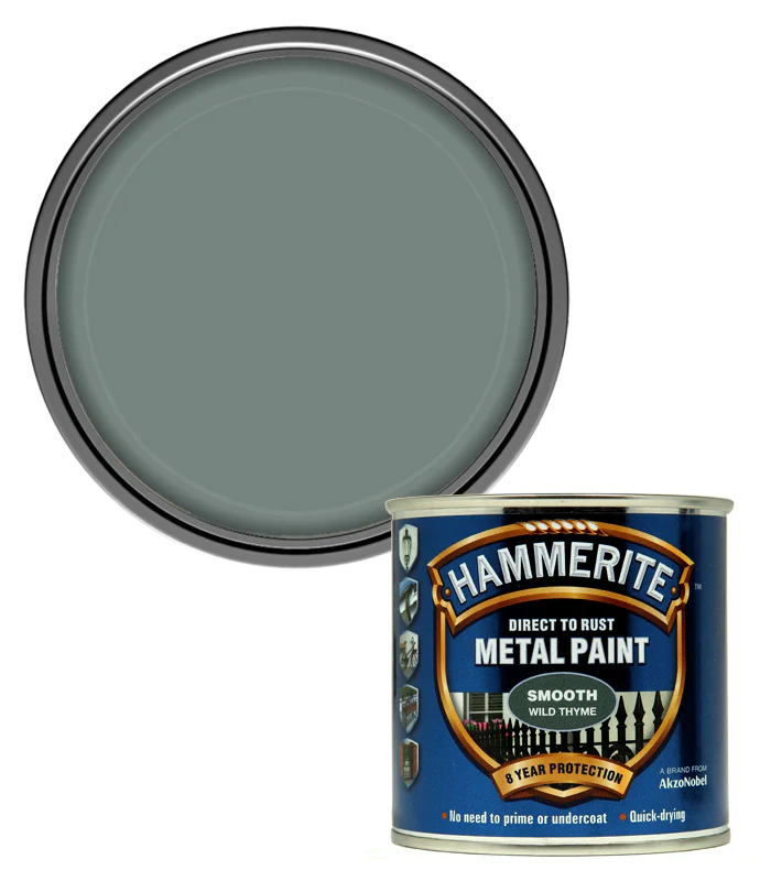 Hammerite Direct to Rust Smooth Metal Paint 250ml Wild Thyme