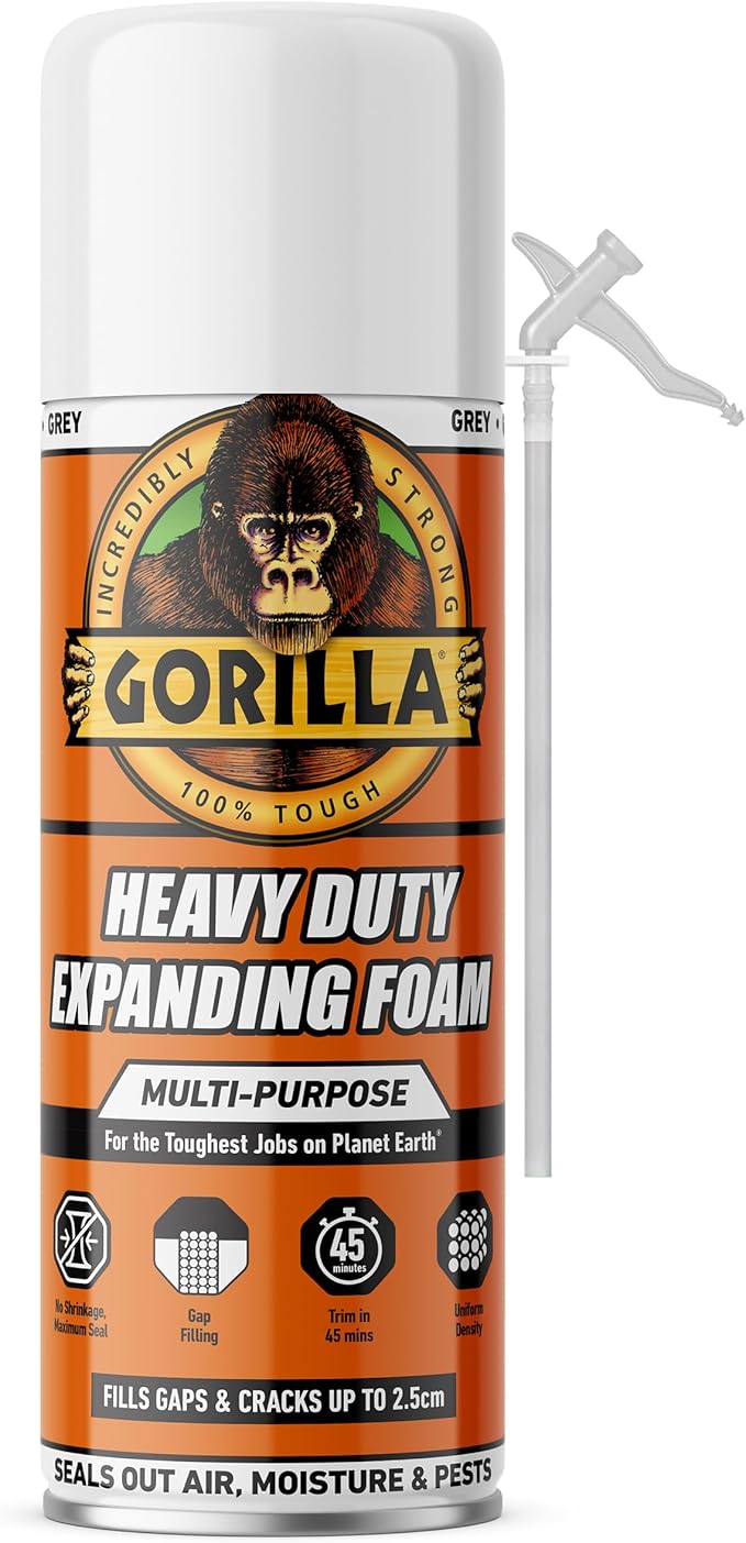 Intufoam Gorilla Heavy Duty Expanding Foam 353ml Multi-Purpose, Durable & Seals ...